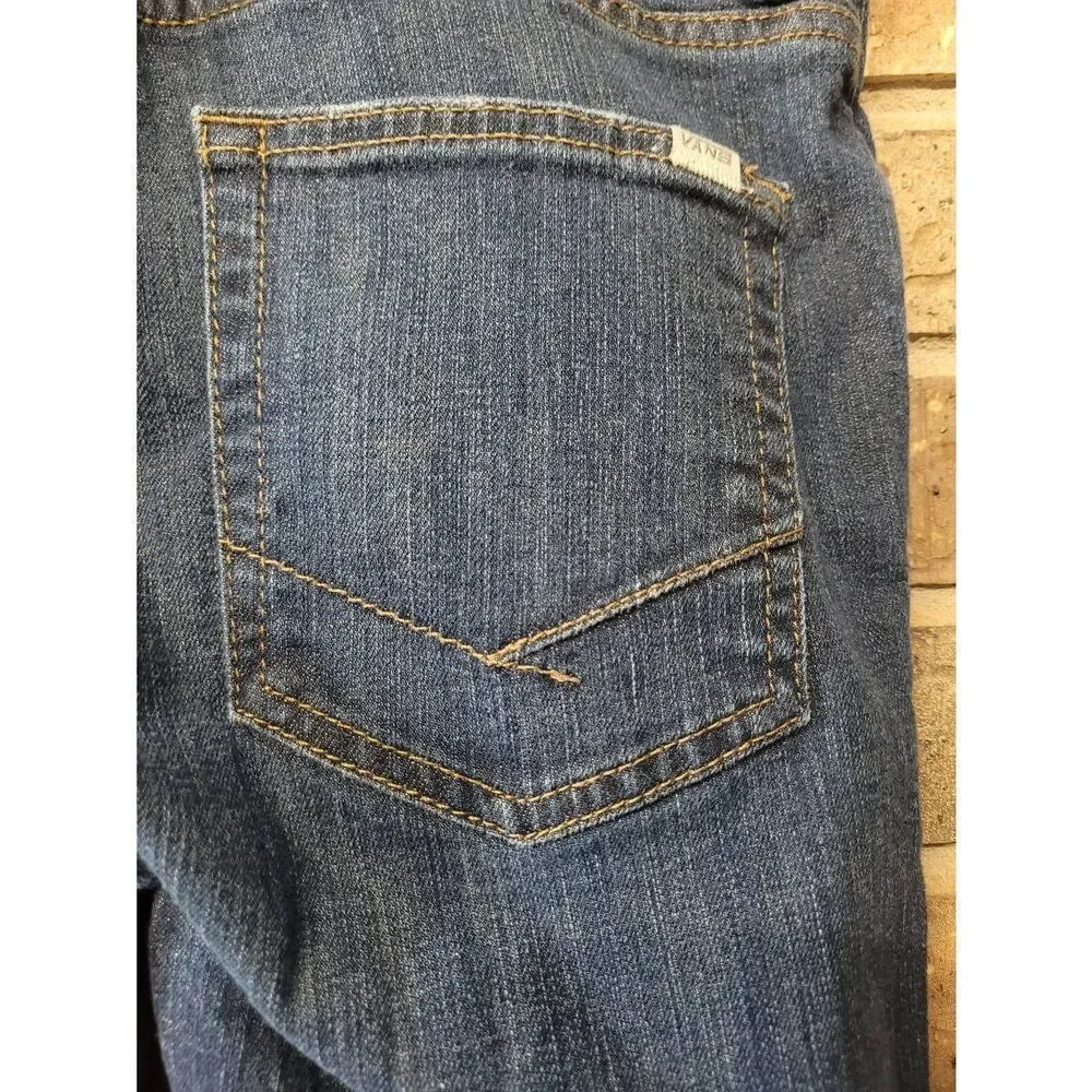 Vans Slim Straight Medium Dark Wash Jeans, Mens 30x30